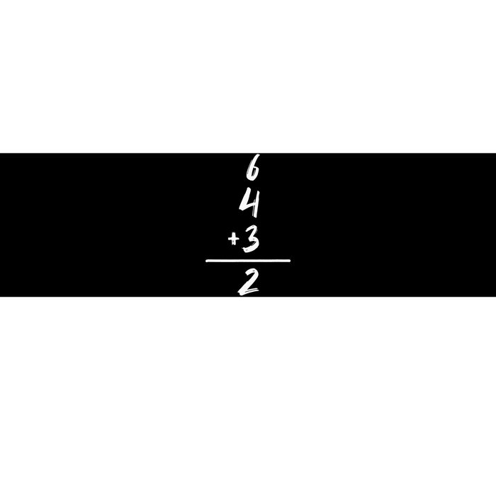 Baseball Inspired Math 6 4 3 2 Double Play Softball Game Bumper Sticker