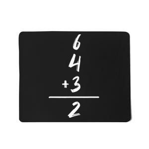 Baseball Inspired Math 6 4 3 2 Double Play Softball Game Mousepad