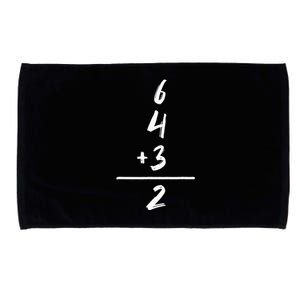 Baseball Inspired Math 6 4 3 2 Double Play Softball Game Microfiber Hand Towel