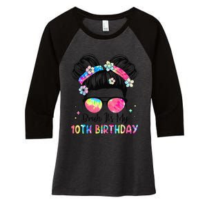 Bruh ItS My 10th Birthday 10 Year Old 10th Birthday Girl Women's Tri-Blend 3/4-Sleeve Raglan Shirt