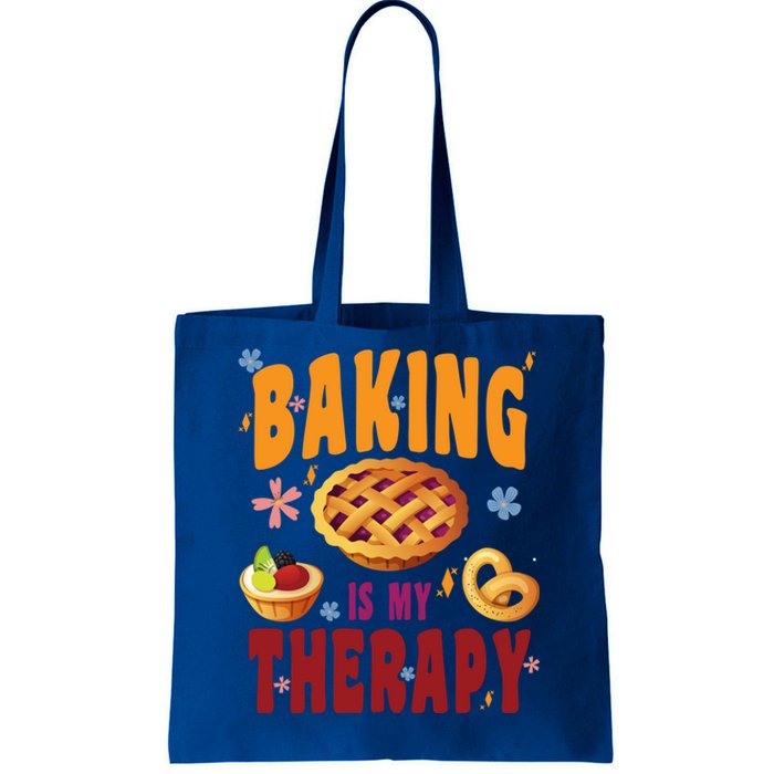 Baking Is My Therapy Culinary Art Artisan Bakery Baked Goods Cool Gift Tote Bag