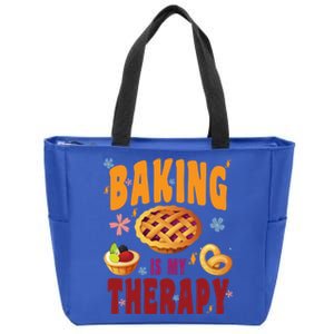 Baking Is My Therapy Culinary Art Artisan Bakery Baked Goods Cool Gift Zip Tote Bag