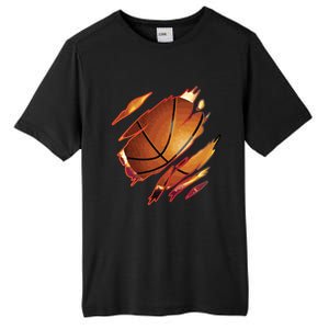 Basketball In Me Ripped Chest Gift Basketball Team Player Gift Tall Fusion ChromaSoft Performance T-Shirt