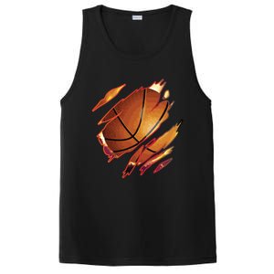 Basketball In Me Ripped Chest Gift Basketball Team Player Gift PosiCharge Competitor Tank