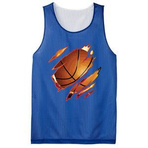 Basketball In Me Ripped Chest Gift Basketball Team Player Gift Mesh Reversible Basketball Jersey Tank