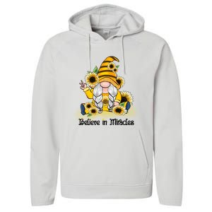 Believe In Miracles Sublimation Performance Fleece Hoodie