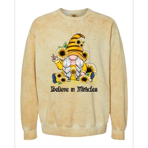 Believe In Miracles Sublimation Colorblast Crewneck Sweatshirt