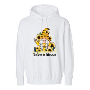 Believe In Miracles Sublimation Garment-Dyed Fleece Hoodie