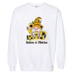 Believe In Miracles Sublimation Garment-Dyed Sweatshirt