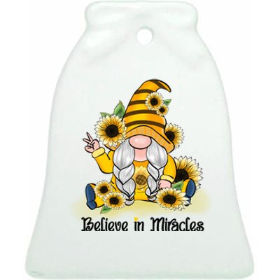 Believe In Miracles Sublimation Ceramic Bell Ornament