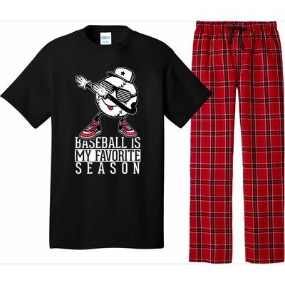 Baseball Is My Favorite Season Dab Gift For Baseball Lovers Gift Pajama Set