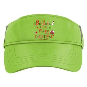 Believe In Magic Of Christmas Funny Xmas Snow Gift Adult Drive Performance Visor