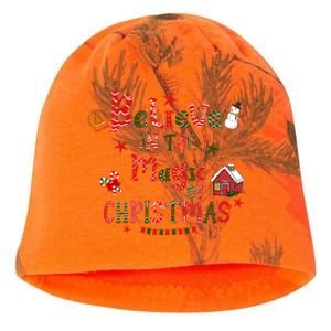 Believe In Magic Of Christmas Funny Xmas Snow Gift Kati - Camo Knit Beanie