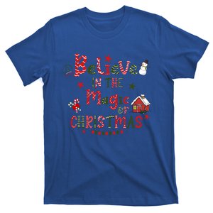 Believe In Magic Of Christmas Funny Xmas Snow Gift T-Shirt