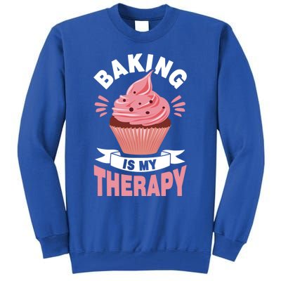 Baking Is My Therapy Great Gift Tall Sweatshirt