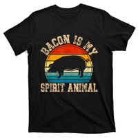 Bacon Is My Spirit Animal Retro Bbq Costume Pork Grill T-Shirt