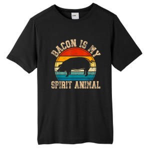 Bacon Is My Spirit Animal Retro Bbq Costume Pork Grill Tall Fusion ChromaSoft Performance T-Shirt