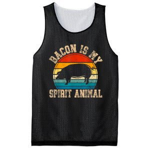 Bacon Is My Spirit Animal Retro Bbq Costume Pork Grill Mesh Reversible Basketball Jersey Tank