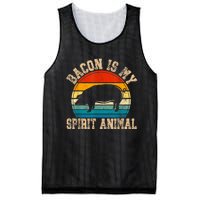 Bacon Is My Spirit Animal Retro Bbq Costume Pork Grill Mesh Reversible Basketball Jersey Tank