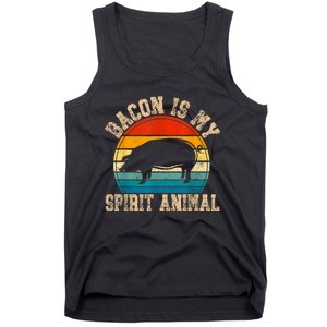 Bacon Is My Spirit Animal Retro Bbq Costume Pork Grill Tank Top