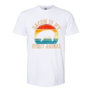 Bacon Is My Spirit Animal Retro Bbq Costume Pork Grill Softstyle CVC T-Shirt