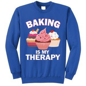 Baking Is My Therapy Cupcake Cake Pie Dessert Gift Sweatshirt