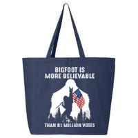 Bigfoot Is More Believable Than 81 Million Votes Vintage 25L Jumbo Tote