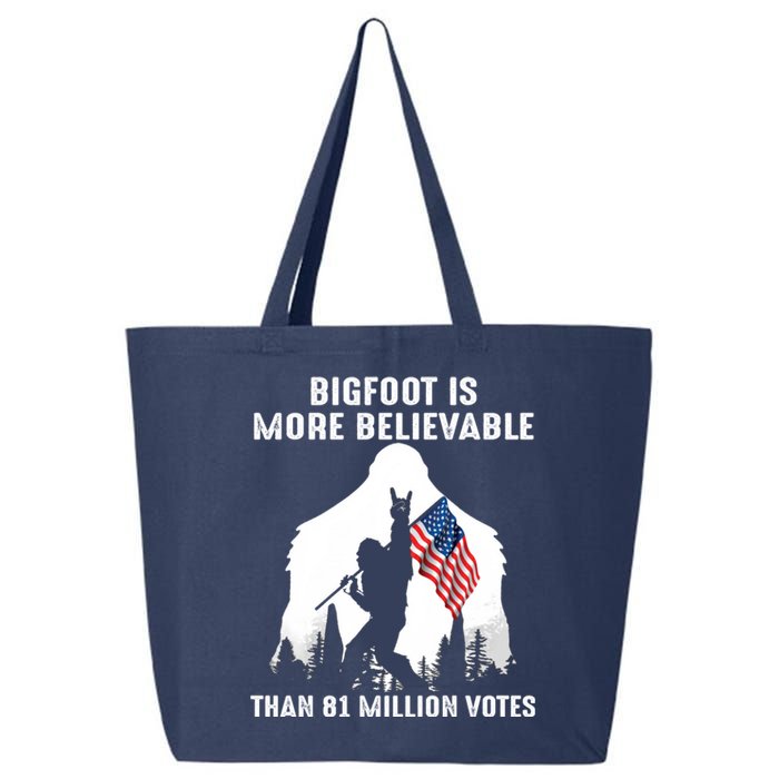 Bigfoot Is More Believable Than 81 Million Votes Vintage 25L Jumbo Tote