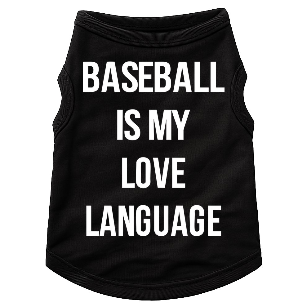 Baseball Is My Love Language Doggie Tank