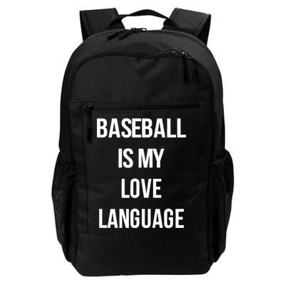 Baseball Is My Love Language Backpack
