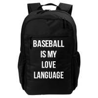 Baseball Is My Love Language Backpack