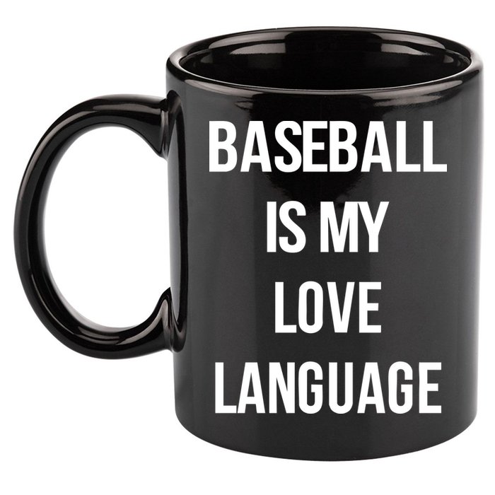 Baseball Is My Love Language 11oz C Handle Ceramic Mug