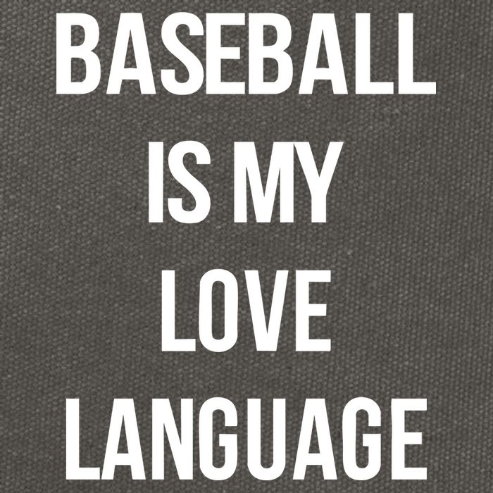 Baseball Is My Love Language Cotton Canvas Backpack