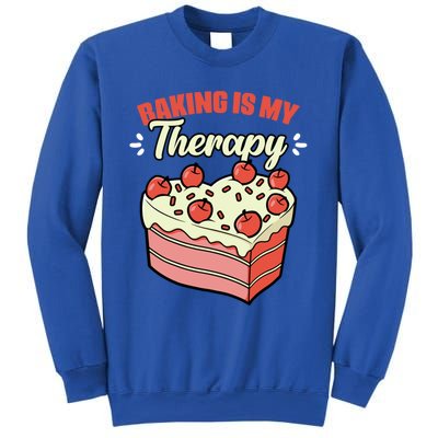 Baking Is My Therapy Cupcake Cookie Pastry Chef Baker Gift Sweatshirt