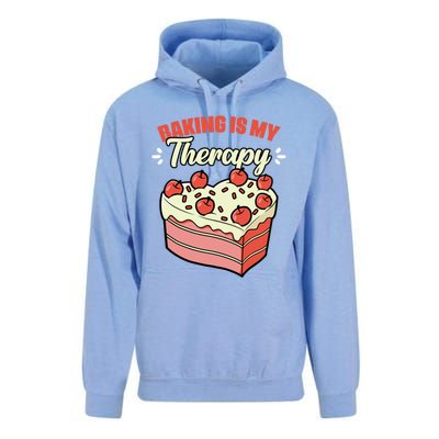 Baking Is My Therapy Cupcake Cookie Pastry Chef Baker Gift Unisex Surf Hoodie