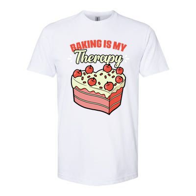 Baking Is My Therapy Cupcake Cookie Pastry Chef Baker Gift Softstyle CVC T-Shirt