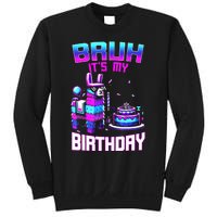 Bruh Its My Birthday Llama Pinata Boy Girl Family Party Bday Sweatshirt