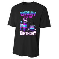 Bruh Its My Birthday Llama Pinata Boy Girl Family Party Bday Performance Sprint T-Shirt