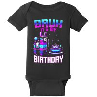 Bruh Its My Birthday Llama Pinata Boy Girl Family Party Bday Baby Bodysuit