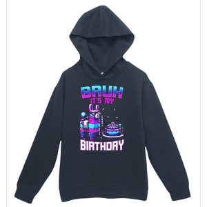 Bruh Its My Birthday Llama Pinata Boy Girl Family Party Bday Urban Pullover Hoodie