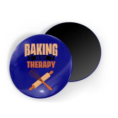 Baking Is My Therapy Cupcake Cookie Pastry Chef Baker Great Gift Magnet