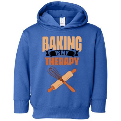 Baking Is My Therapy Cupcake Cookie Pastry Chef Baker Great Gift Toddler Hoodie