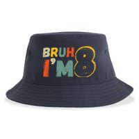 Bruh ItS My 8th Birthday IM 8 Year Old Birthday Gift Sustainable Bucket Hat