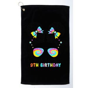 Bruh ItS My 9th Birthday 9 Year Old 9th Birthday Platinum Collection Golf Towel