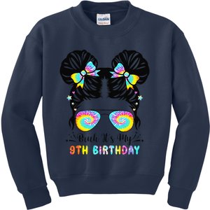 Bruh ItS My 9th Birthday 9 Year Old 9th Birthday Kids Sweatshirt