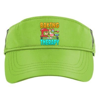 Baking Is My Therapy Cute Gift Adult Drive Performance Visor