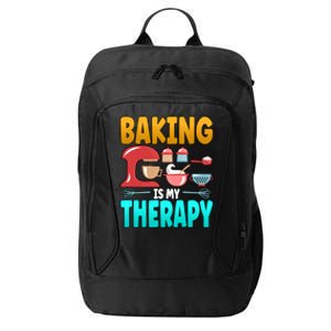 Baking Is My Therapy Cute Gift City Backpack