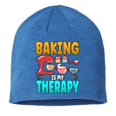 Baking Is My Therapy Cute Gift Sustainable Beanie