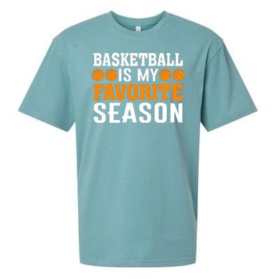 Basketball Is My Favorite Season Sueded Cloud Jersey T-Shirt