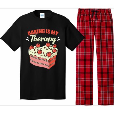 Baking Is My Therapy Cupcake Cookie Pastry Chef Baker Cool Gift Pajama Set